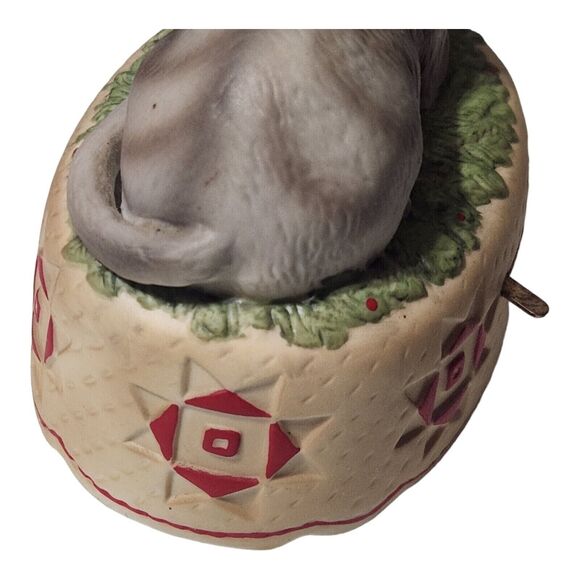 Vintage Schmid Gordon Fraser Cat Music Box Christmas Holiday Working 1985 - Picture 6 of 12